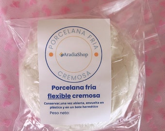 Porcelana fría flexible Ultraflex Cremosa. Secar al aire. No tóxico.