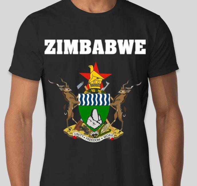 Zimbabwe Coat of Arms Blk1 Etsy