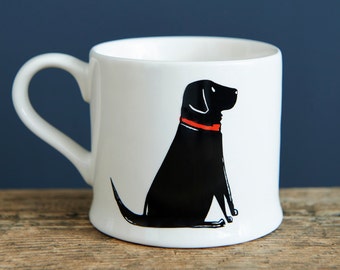 Black Labrador mug (single lab)