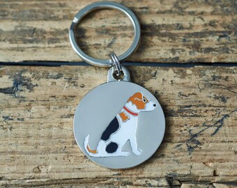 IP02 regalo per gli amanti dei cuccioli di cane #16290 Grazioso portachiavi Jack Russell Terrier