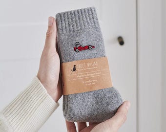 Motorsport Racing Car Wool Socks – Racing Gift For Him or Her