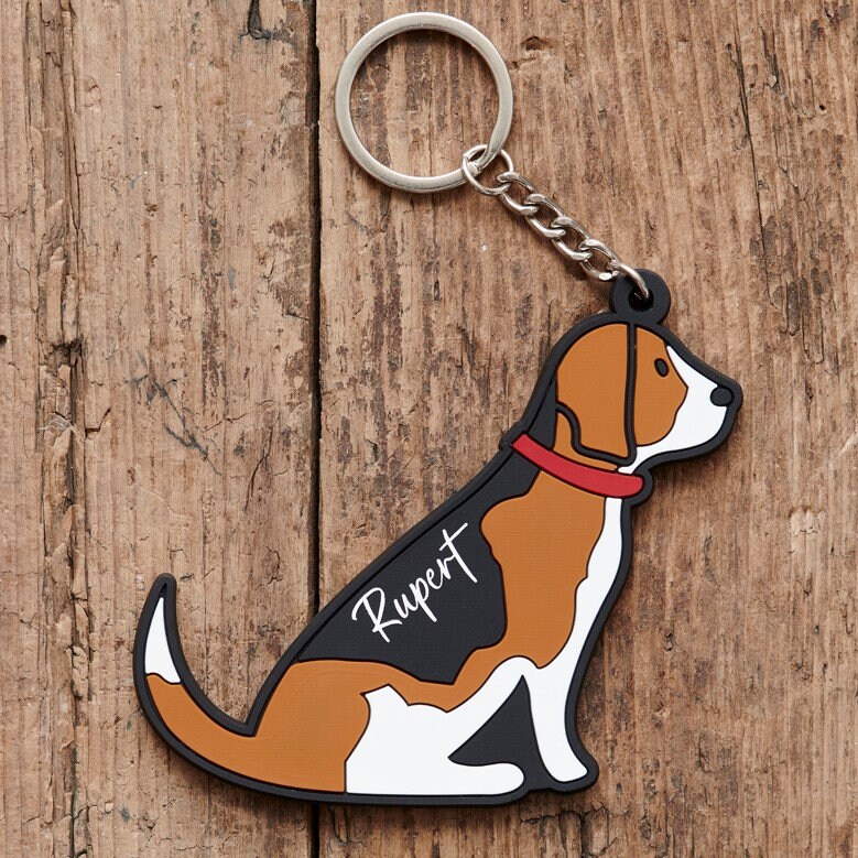 Beagle Keyring - Personalisation Available