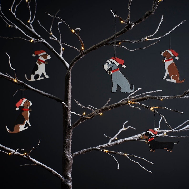 Border Collie Christmas tree decoration image 2