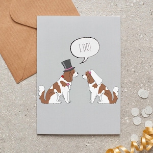 Trouwkaart King Charles Cavalier Spaniel