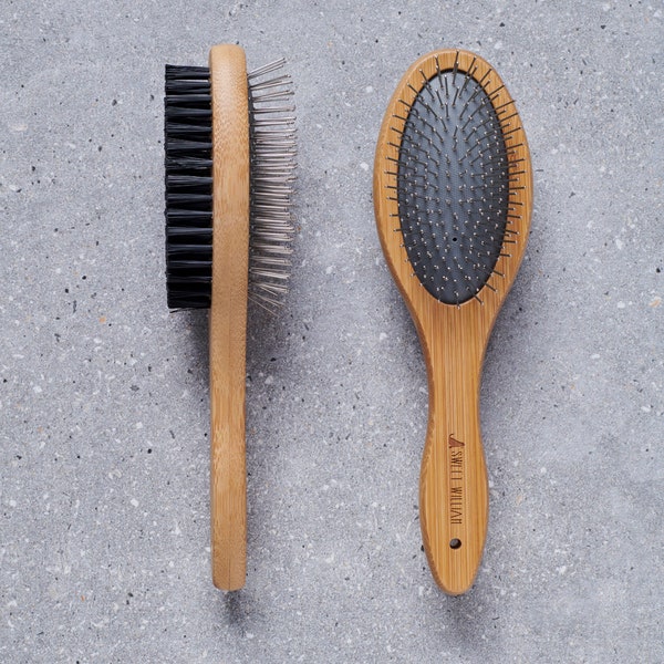 Bamboo double sided brush