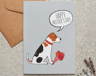 Jack Russell Mother's Day card