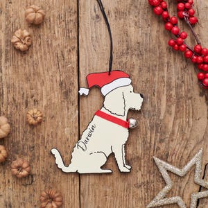 Cockapoo / Labradoodle (Apricot) Christmas Tree Decoration - Personalisation Available