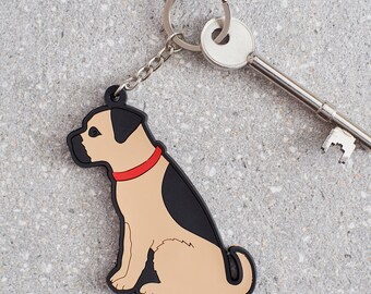 Border Terrier Keyring