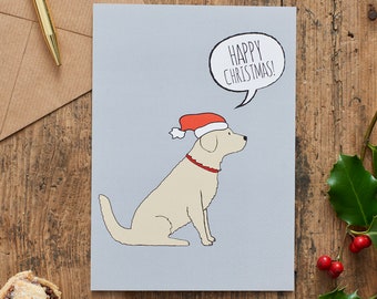 Golden Retriever Christmas card