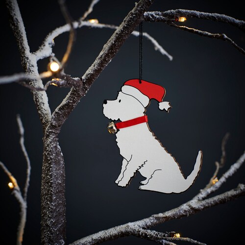 Black Labrador Christmas Tree Decoration Etsy