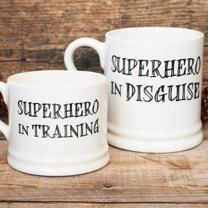 Superhero mug (choice of design)