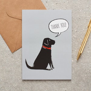 Zwart Labrador Bedankkaart