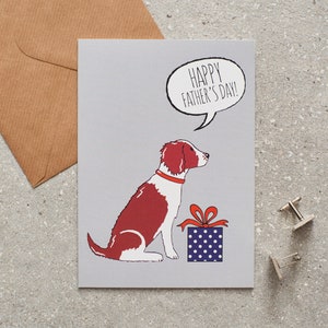 Springer Spaniel Father&#39;s Day card