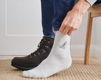 Husky/Alaskan Malamute Wool Socks - Gift For Dog Walkers & Husky Lovers