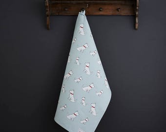 Westie Tea Towel