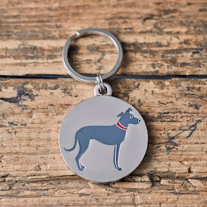 Lurcher Dog Tag / keyring