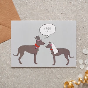 Invitación de boda Lurcher