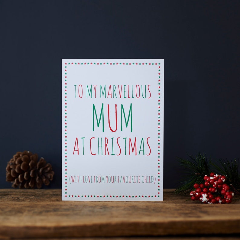 Marvellous Mum Christmas card image 1