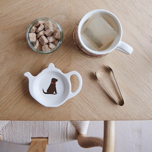 Chocolate Labrador Teabag Dish