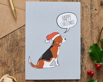 Beagle Christmas card