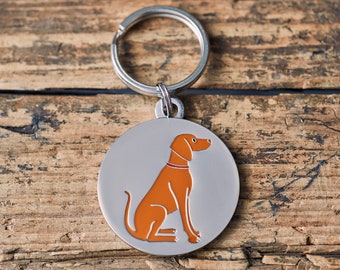 Vizsla dog tag / keyring