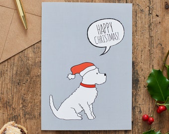 Westie Christmas card