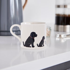 Svart Cockapoo / Labradoodle-mugg - Hundälskare, gåva för henne eller honom