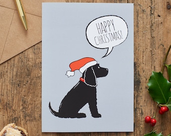 Cocker Spaniel Christmas card