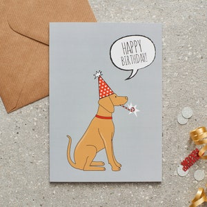 Carte d'anniversaire Vizsla