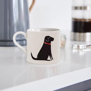 Black Labrador mug (single lab)