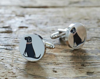 Black Labrador Cufflinks