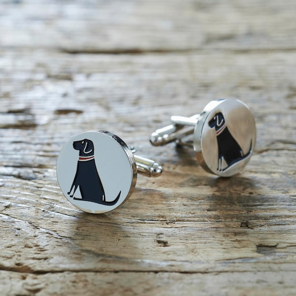 Black Labrador Cufflinks