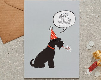Carte d'anniversaire Schnauzer