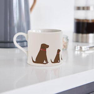 Choklad Labradormugg - Hundälskare Present till henne eller honom