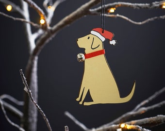 Yellow Labrador Christmas Tree Decoration