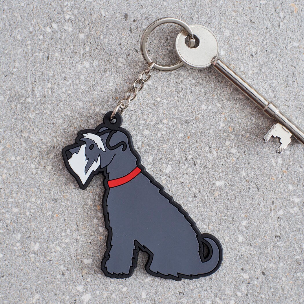 グレーシュナウザーキーホルダー - パーソナライズ可能 - Etsy 日本