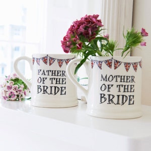 Wedding mug Mother or Father of the Bride image 1