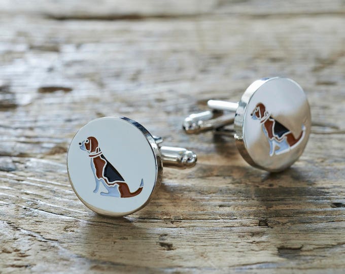 Beagle cufflinks