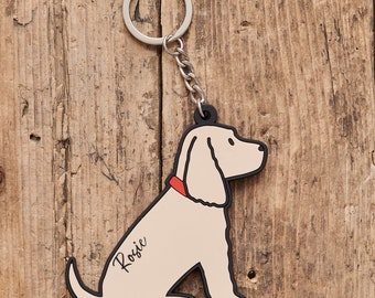 Golden Cocker Spaniel Keyring - Personalisation Available