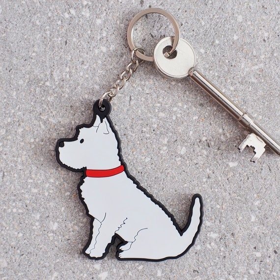 Custom Dog Keychain, Dog and Cat Face, Pet Dog Memorial Gift