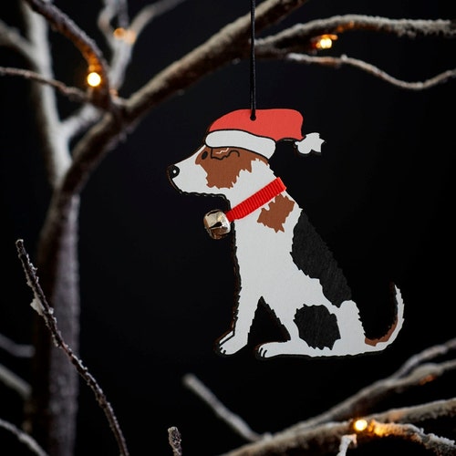 Jack Russell Terrier Felt Christmas Ornament Felt Dog Etsy