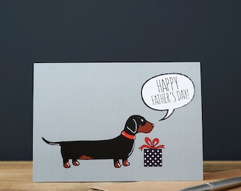 Dachshund / Sausage Dog Father's Day card
