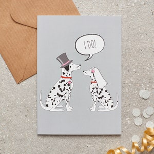 Dalmatiner Hochzeitskarte