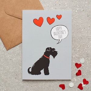 Schnauzer Valentinstagskarte