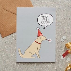 Golden Retriever verjaardagskaart