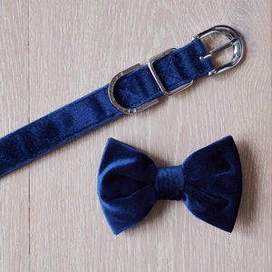 Velvet Dog Bow Tie image 3