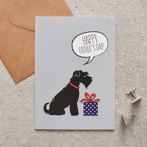 Biglietto per la festa del papà Schnauzer