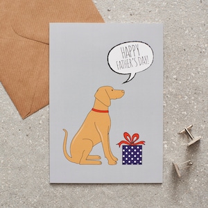 Carte de fête des pères Vizsla