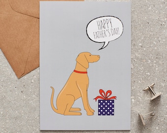 Vizsla Father's Day Card