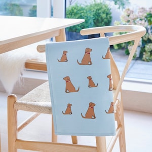Fox Red Labrador Organic Tea Towel